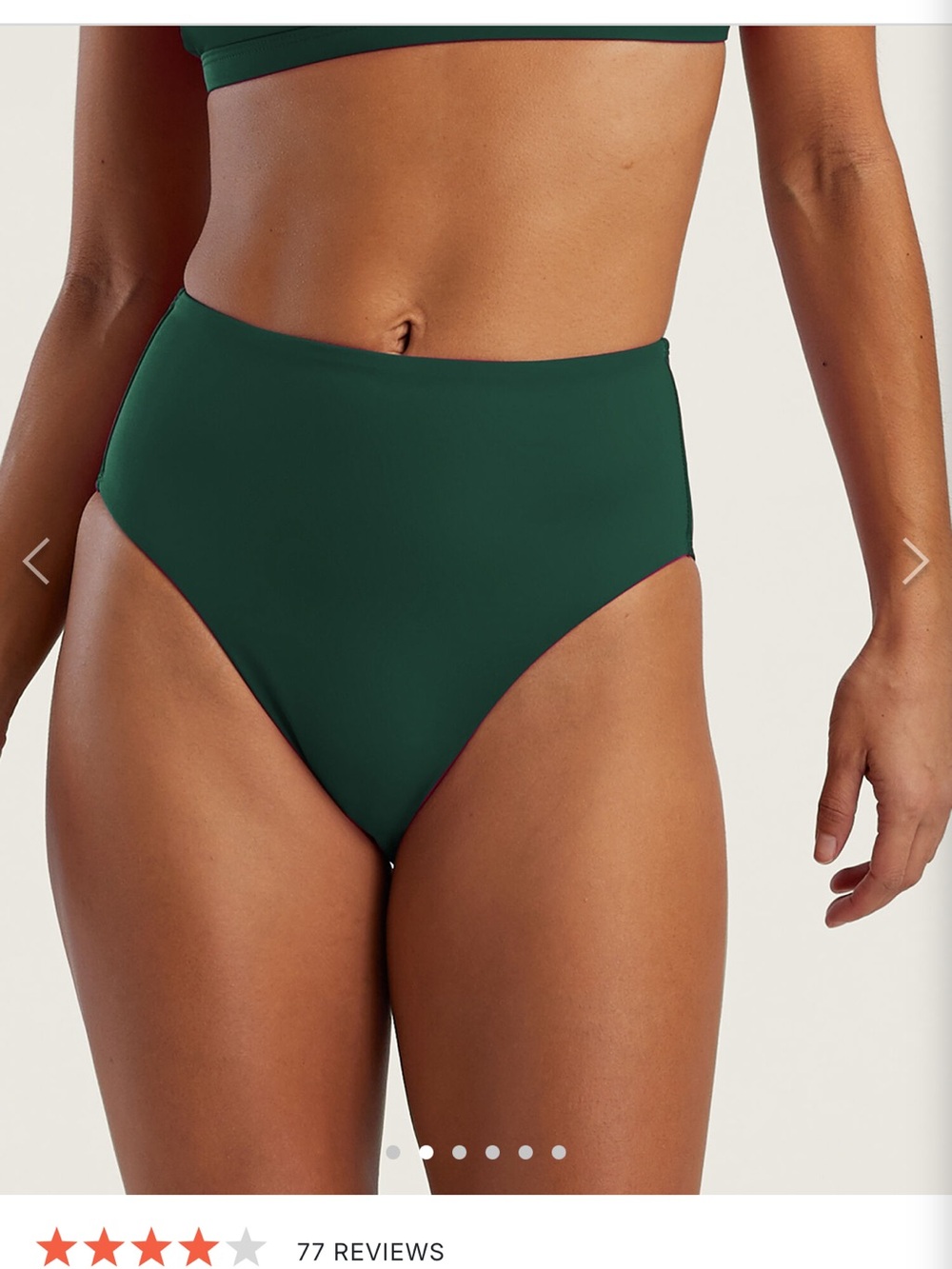 Black Women's High-Waist Bikini Bottom - Size L